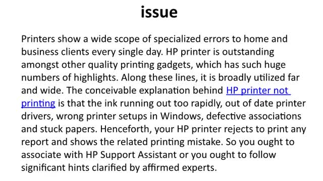 How to fix HP printer not printing issue