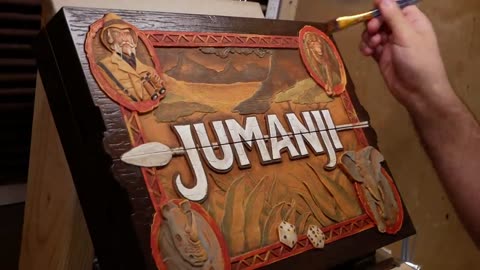 Repainting a Toy Jumanji Board - Timelapse