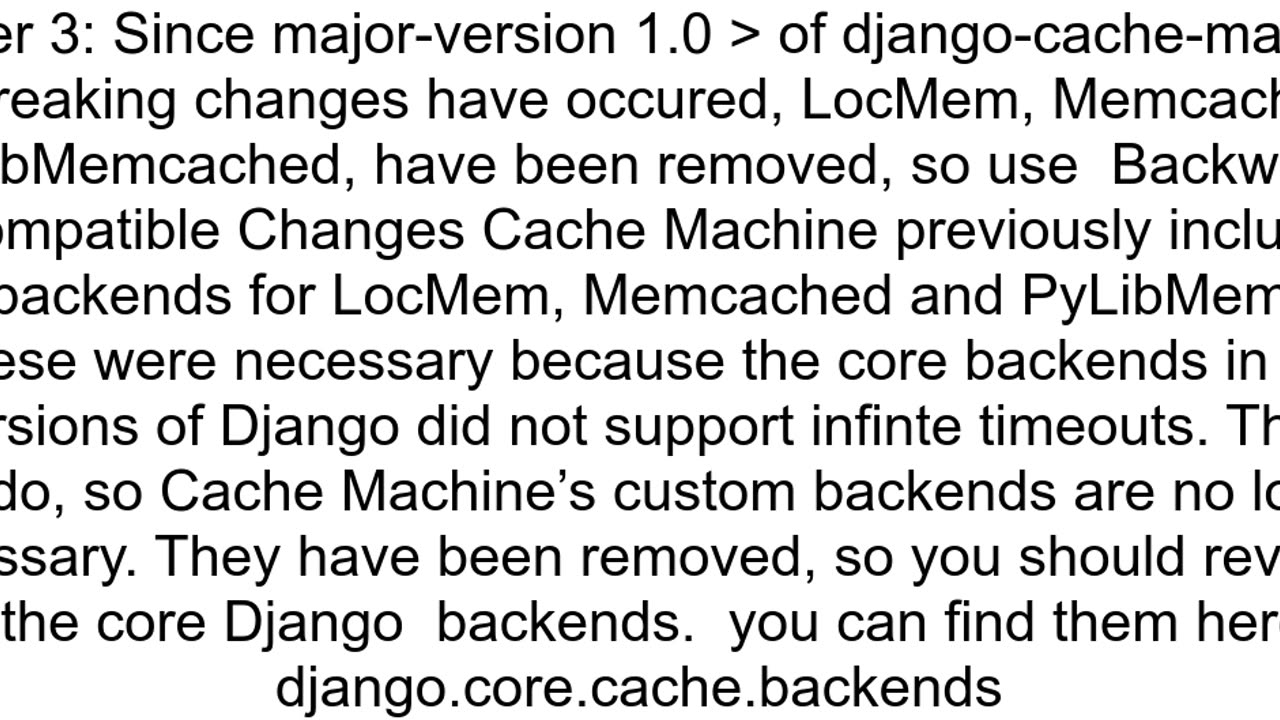 What are the correct steps to set up djangocachemachine
