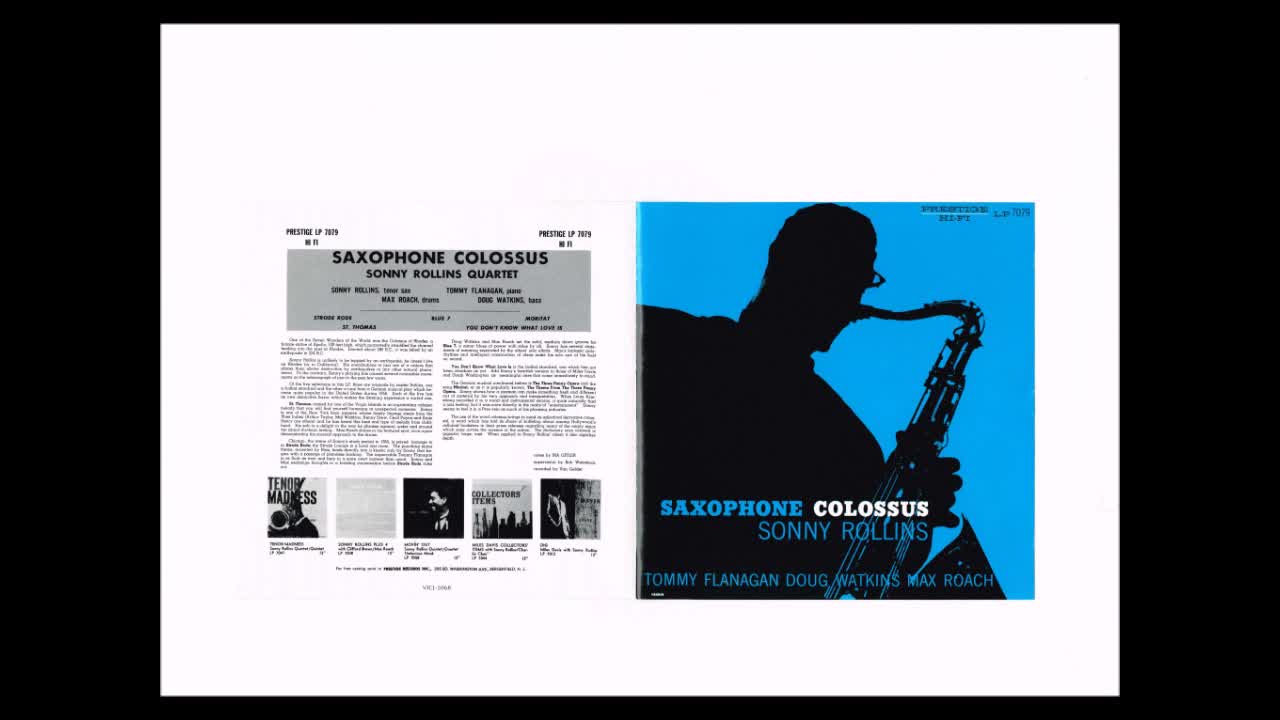 SONNY ROLLINS Saxophone Colossus