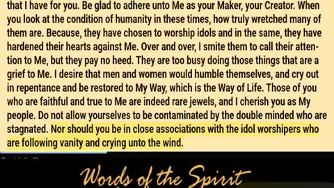 Words of the Spirit. Aug 8 2022