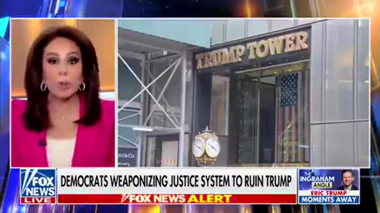 Judge Jeanine Pirro going off:it's an unhinged leftist judge and an attorney general on a power trip