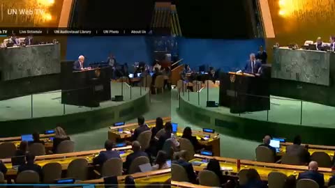 🇮🇱🇵🇸 Palestinian UN ambassador receives a HUGE APPLAUSE, while Israel receives NONE.