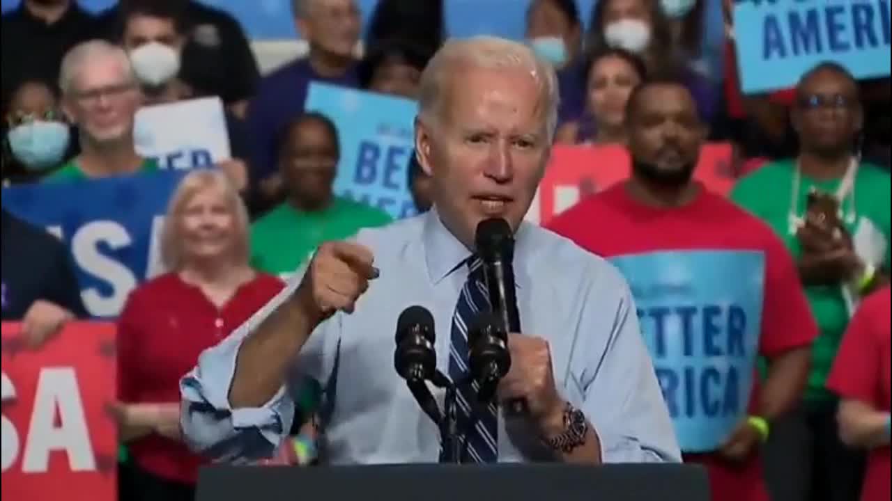 Joe Biden: "We'll make sure no one, no one ever has the opportunity to steal an election AGAIN"