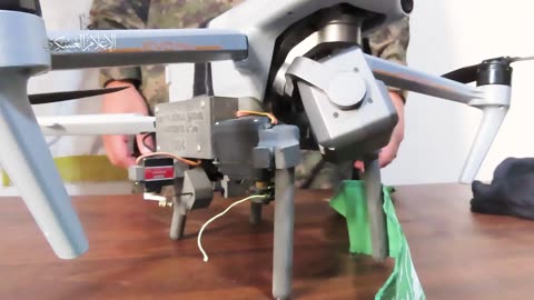 The seizure of an “Evo Max” drone that was dropping bombs towards civilian homes