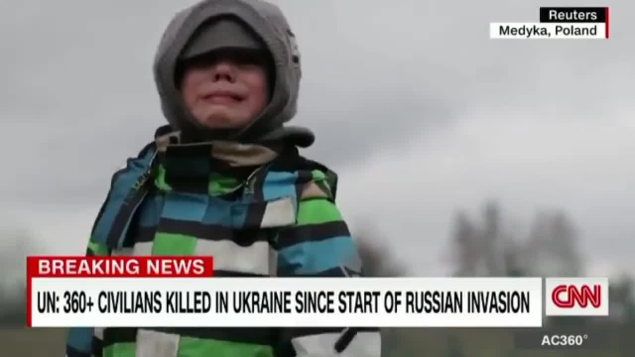 The boy's parents died in the war in Russia and Ukraine