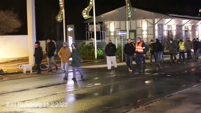 Demo für Frieden und Freiheit Bad Berleburg 21. 2. 2022