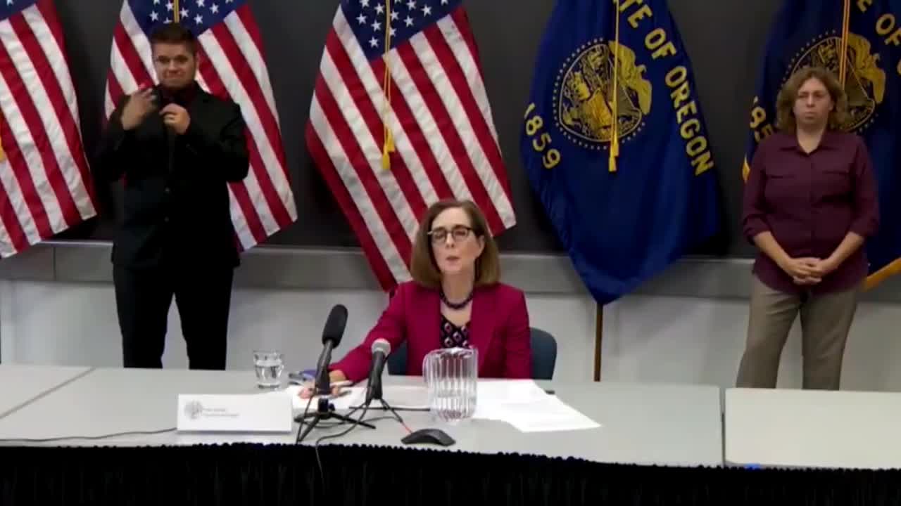 Oregon Governor Kate Brown Refuses To Aknowledge Or Even Say Antifa