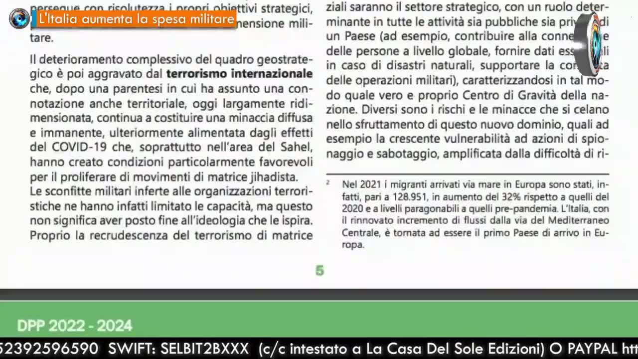 Roma aumenta le spese di guerra