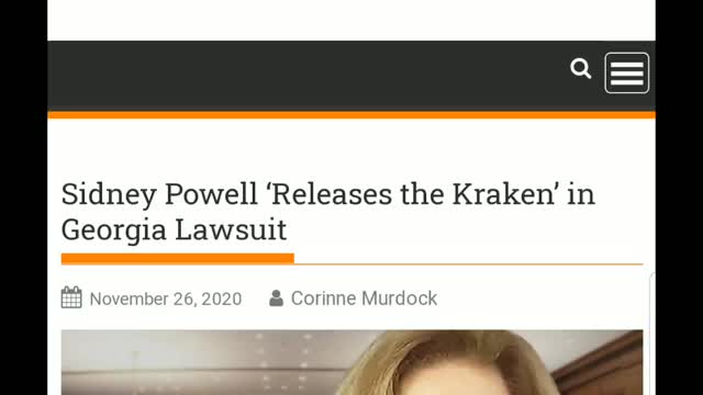 Sidney Powell Releases Kraken and Files in Georgia!