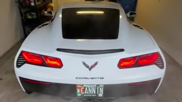 2019 C7 Corvette Stingray cold start in sport mode (29°F)