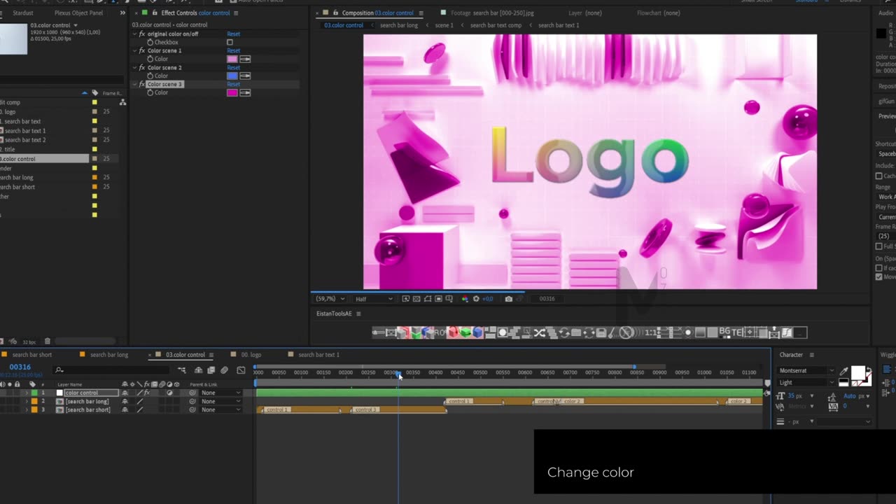 Search Bar Logo Reveal Tutoriels & Templates (AFTER EFFECT)