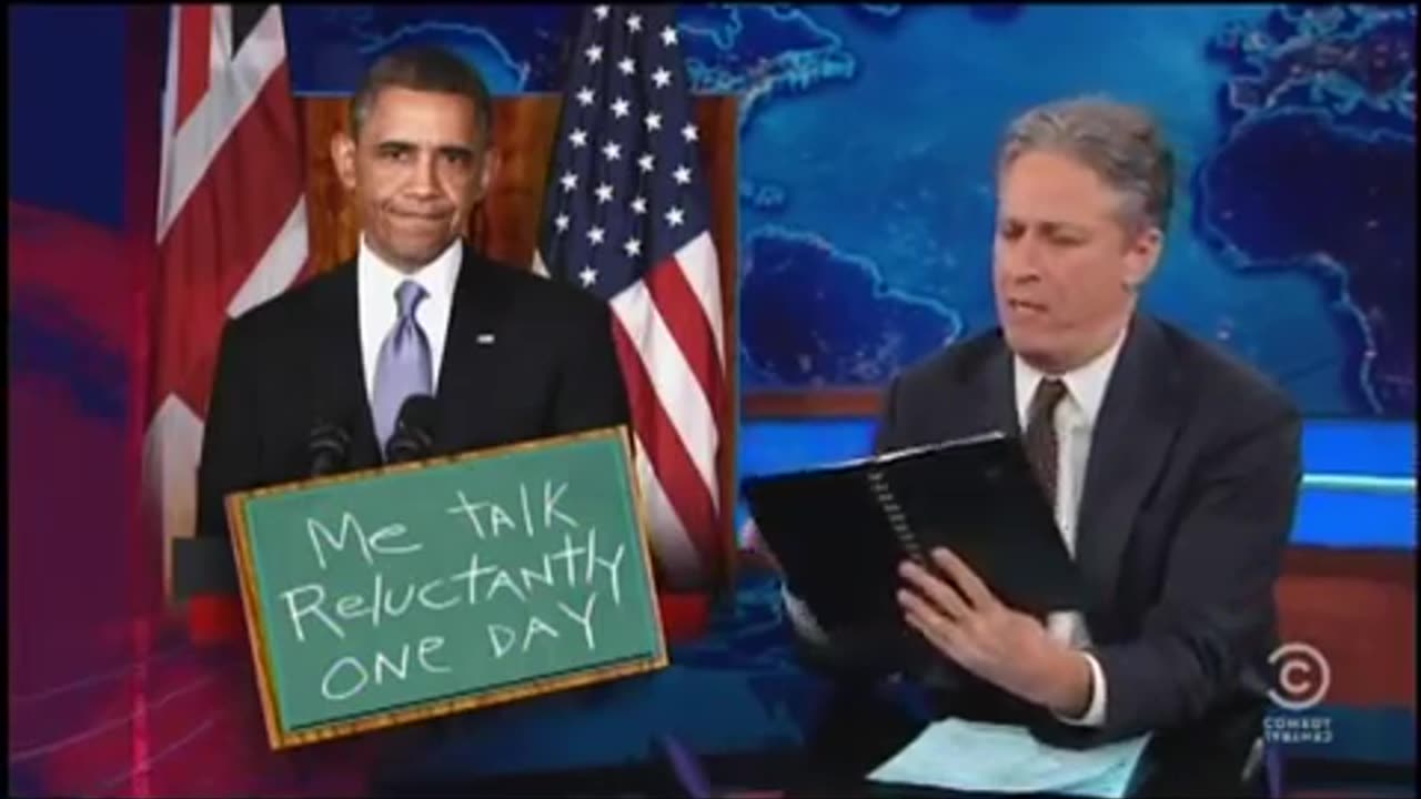 'Jon Stewart Tears Apart Obama! Can't Say You Found Out About News Same Time As Us!' - 2013