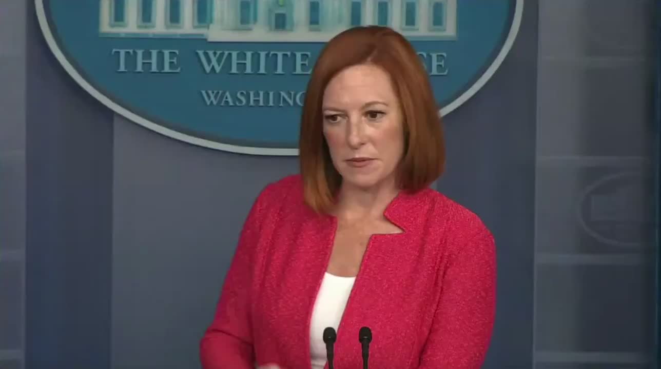 Psaki says "no Americans are stranded" in Afghanistan.