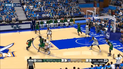 NBA 2k14 HBCU Basketball Mod Mississippi Valley State vs Hampton