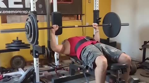 64 yr old Natty BENCH PRESS set 6- 227.5+230x2 🎥