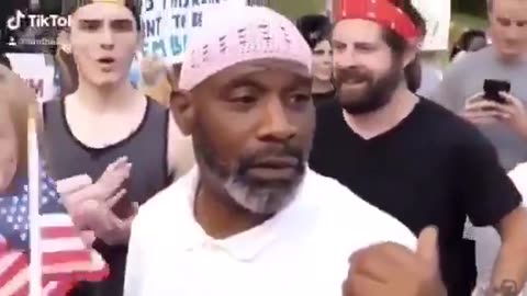 Black liberal man confronts patriots at Trump Rally and the results are shocking!