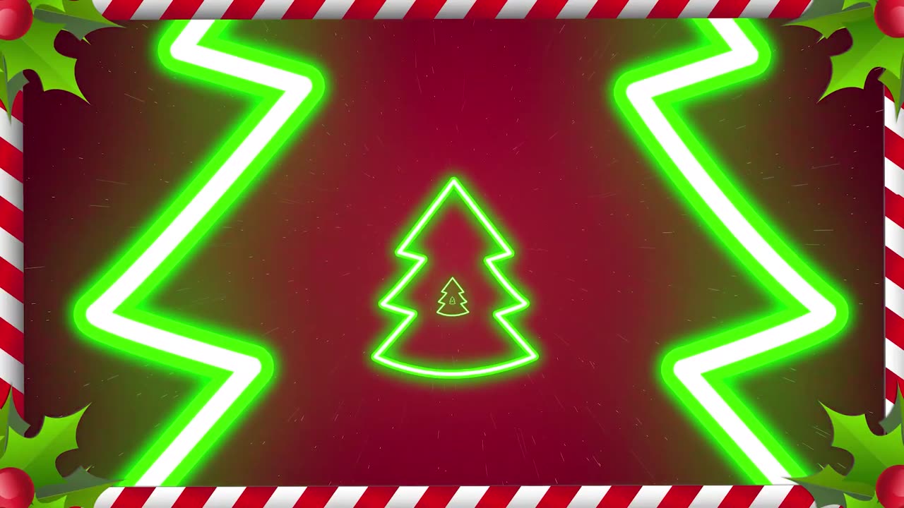 Shining Neon Christmass Tree Xmass wallpaper