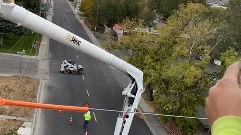 Powerline Workers Discover Bizarre Scene