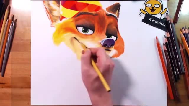 Draw The Hair Of The Little Fox