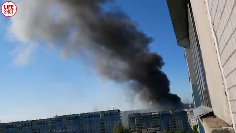 Explosion at a gas station in Novosibirsk, Russia.