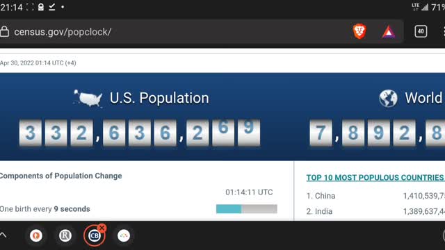 Covid infection ratio /population