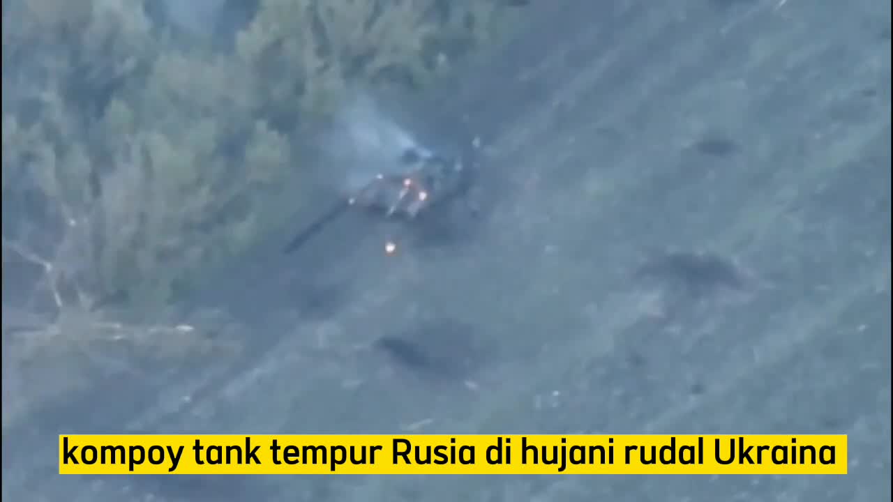 Tank tempur Rusia di Hujani Rudal di kawasan kota khiv #rusia #ukraine