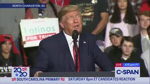 Trump slams Dems and media for politicizing coronavirus correct video