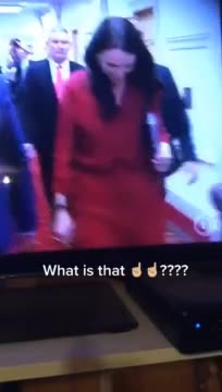 Jacinde Ardern is walking