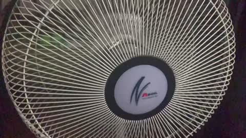 A fan is on during summer nights