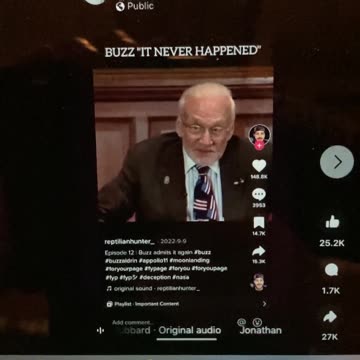 Buzz Aldren saying he didn’t go to the moon?