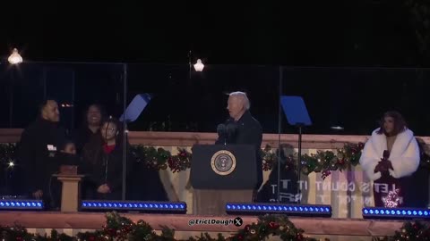 Joe Biden speaks at Christmas tree lighting ceremony in D.C.