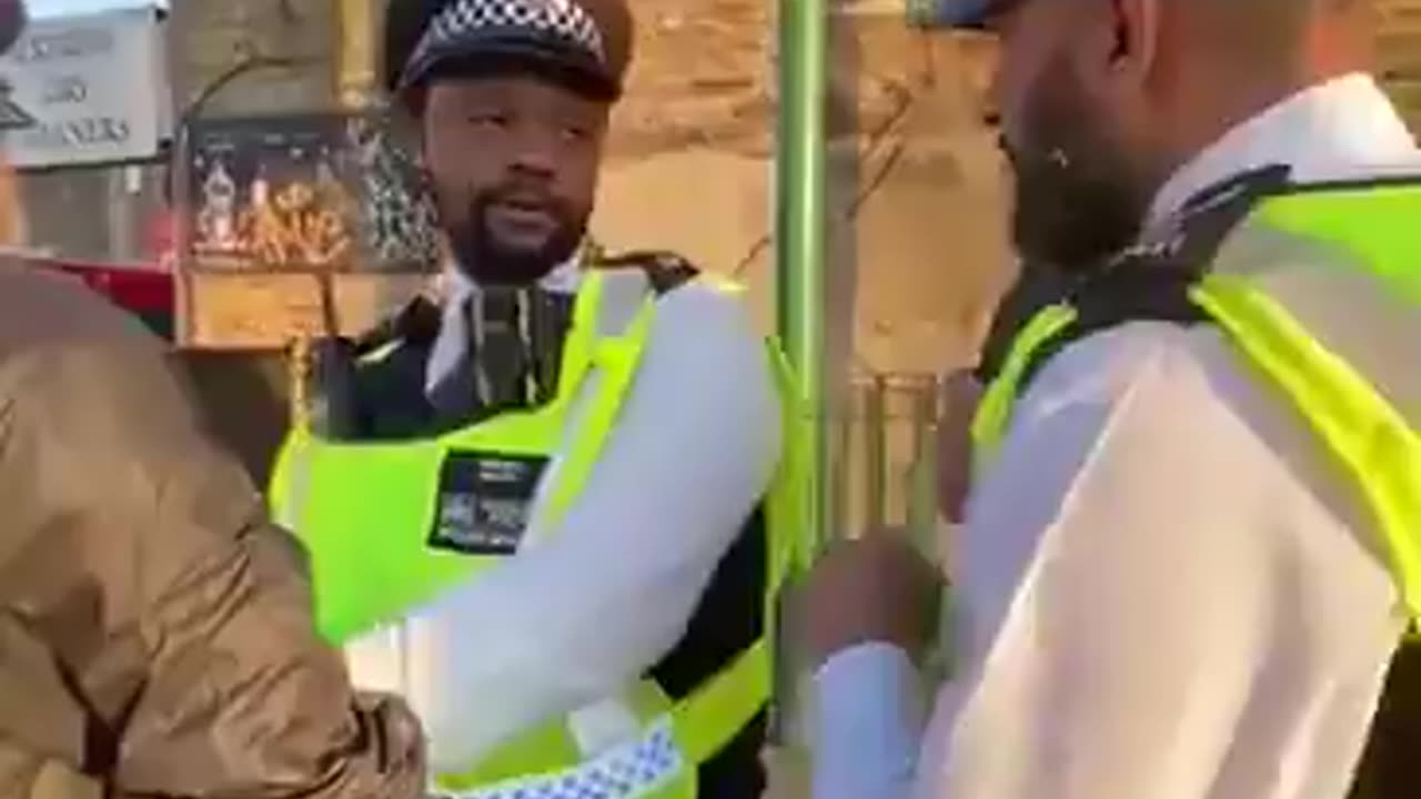 This police officer arrested me for holding and eating Banana!