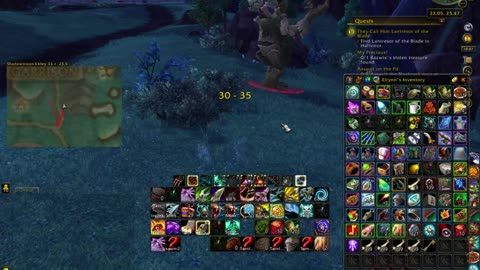 World Of Warcraft WOD | 3 January 2015 | MOONbark Ancient MOONwalking In ShadowMOON Valley