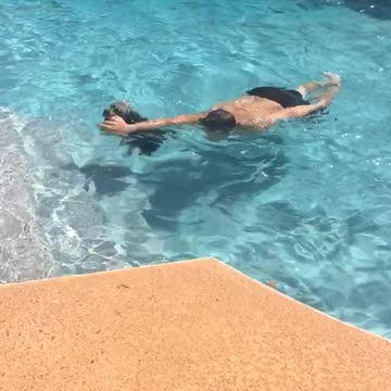 Brave Dog Saves Owner In Backyard Lifeguarding Drill