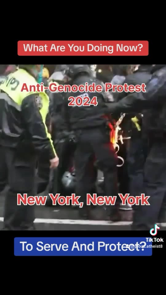 New York Police Attacks Peaceful Anti-Genocide Protesters