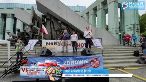 VI MIĘDZYNARODOWY PROTEST PRZECIW PRZYMUSOWI SZCZEPIEŃ - cz.1 - Przemówienia
