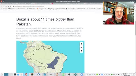 Paquistão Comparado ao Brasil