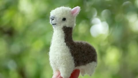 The alpaca doll is done