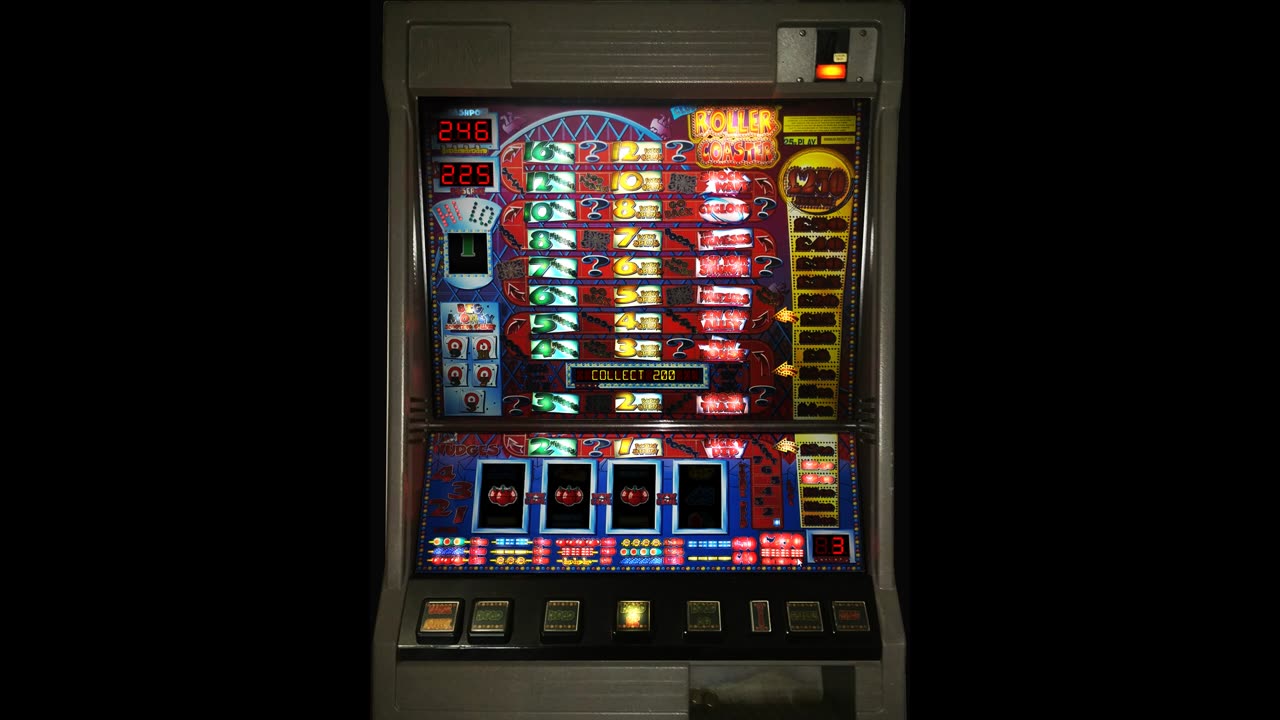 Club Roller Coaster £250 Jackpot JPM Fruit Machine Emulation