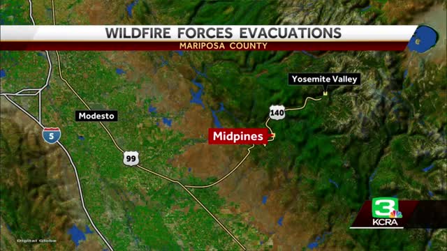 Oak Fire- Evacuation orders expand in Mariposa County