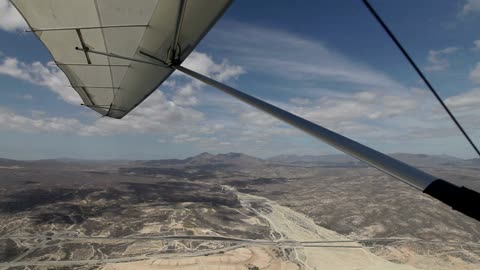 Los Cabos seashore and desert from the air