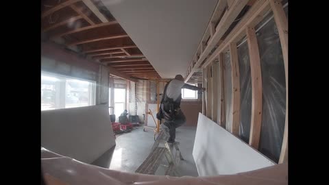 Drywalling a Basement Ceiling 2