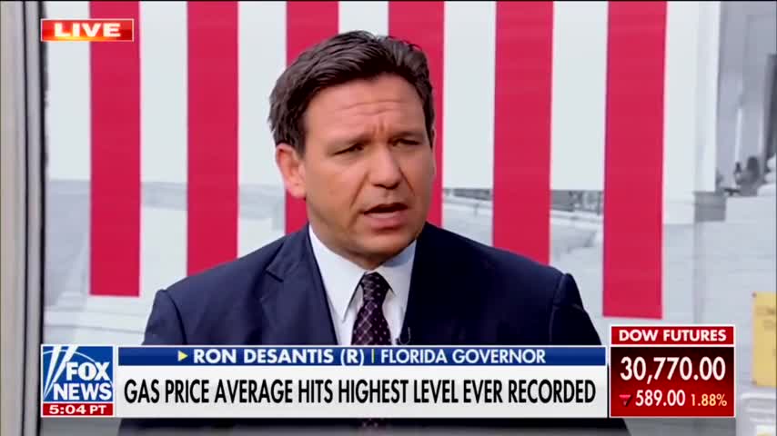 Gov DeSantis: Biden Is Going To Plunge Us Into A Recession