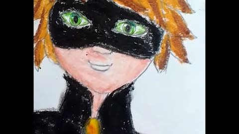 Catnoir drawing miraculous ladybug