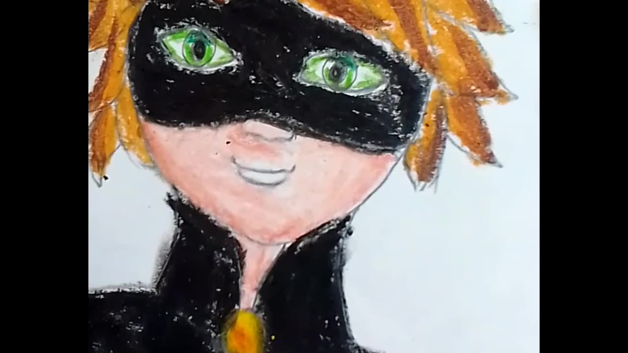 Catnoir drawing miraculous ladybug