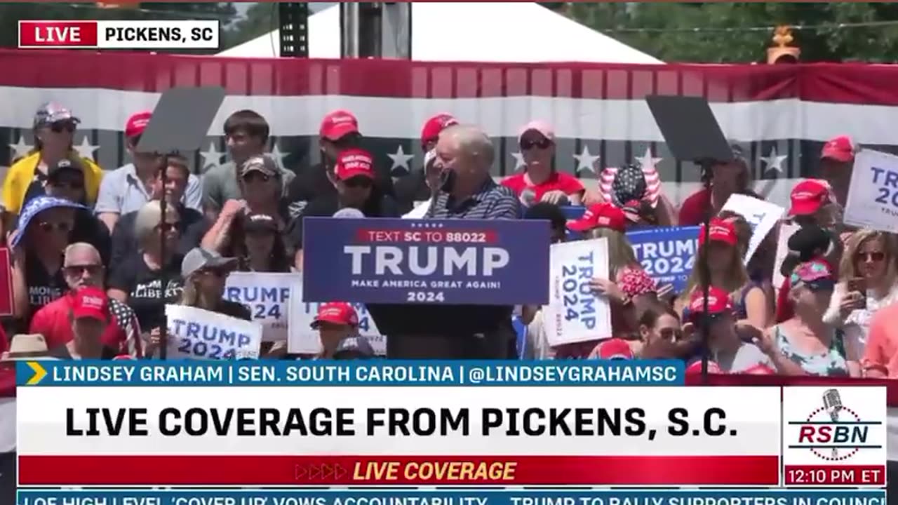 Lindsey Graham got booed at the Trump rally