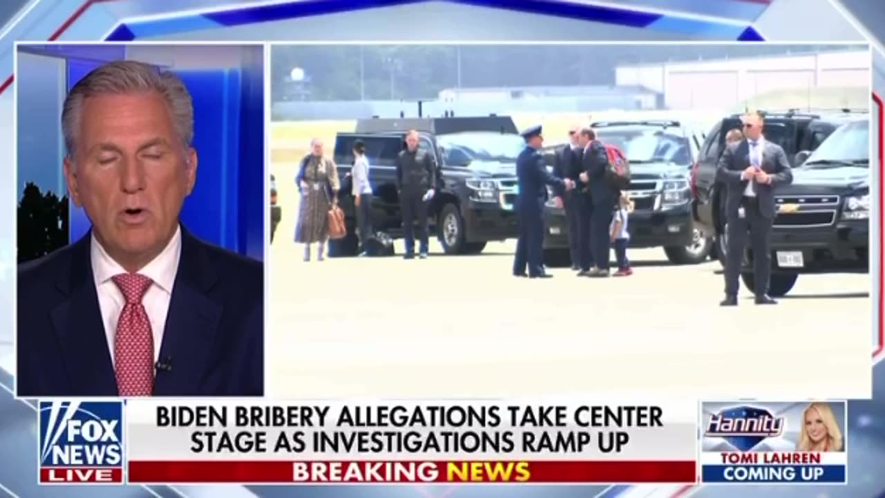 Speaker McCarthy "JOE BIDENS GETTING IMPEACHED"