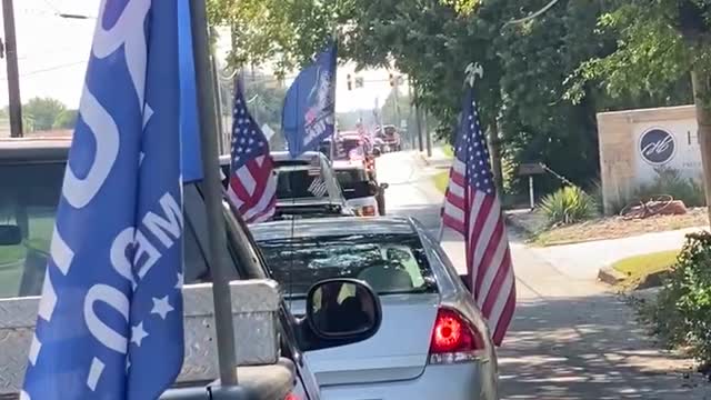 Small town Trump parade