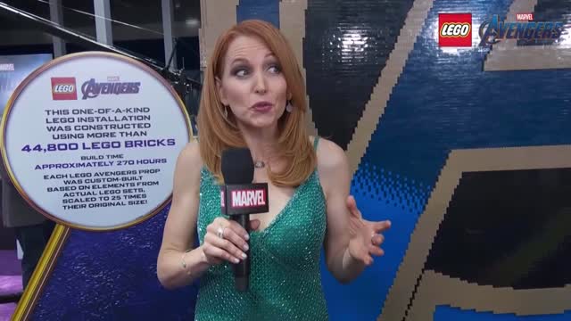 Incredible LEGO Installations at the Avengers Endgame Premiere